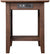 Oakestry Nantucket End Table with Charging Station, Burnt Amber
