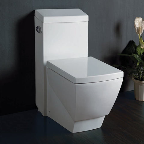 Oakestry Bath FTL2336 Apus 1 Piece Square Toilet with Soft Close Seat
