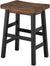 Oakestry Sonoma 26&#34; Reclaimed Wood Counter Height Stool with Metal Legs, Natural