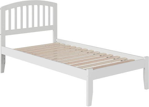 Oakestry Richmond Platform Bed with Open Foot Board, Twin, White