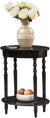 Oakestry Classic Accents Brandi Oval End Table, Black