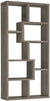 Oakestry FINE FURNITURE Multiple Cubed Rectangular Bookcase Weathered Grey