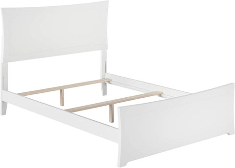 Oakestry Metro Traditional Bed with Matching Foot Board, Full, White