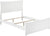 Oakestry Metro Traditional Bed with Matching Foot Board, Full, White
