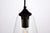Oakestry Placido Collection Pendant D5.9 H14.2 Lt:1 Black and Clear Finish