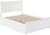 Oakestry Metro Platform Bed with Matching Foot Board and Twin Size Urban Trundle, Full, White