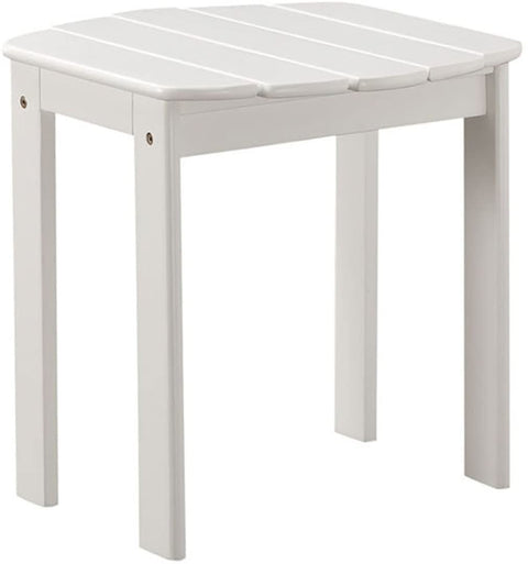 Oakestry Adirondack, White End Table, 18.5&#34;D x 18.11&#34;W x 18.11&#34;H