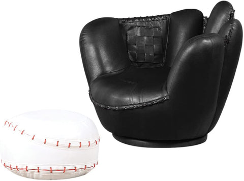 Oakestry 2-Piece All Star Set Chair and Ottoman, Baseball