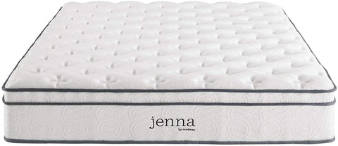 Oakestry Jenna 10̢‰âÂå Full Innerspring Mattress Quality Quilted Pillow Top-Individually Encased Pocket Coils-10-Year Warranty, Full, White