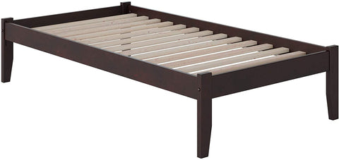 Oakestry Concord Platform Bed with Open Foot Board, Twin, Espresso