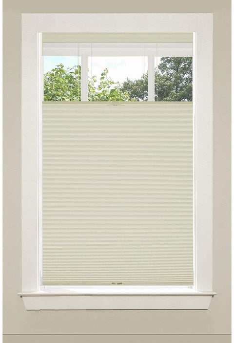 Oakestry, White, Cordless Honeycomb Cellular Pleated Window Shade, 34&#34; X 64&#34;, 34 X 64