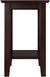 Oakestry Mission Chair Side Table, (22&#34; x 14&#34;), Espresso