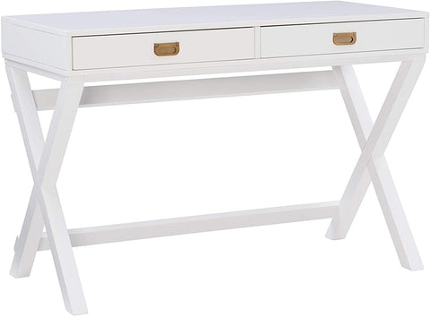 Oakestry Desk, White, 44&#34;W x 20&#34;D x 30&#34;H