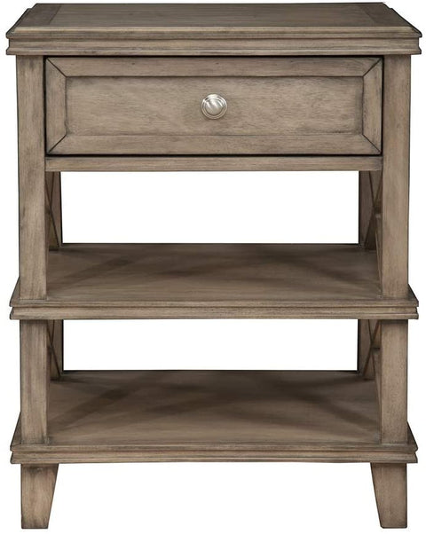 Oakestry Potter 1 Drawer Nightstand, French Truffle