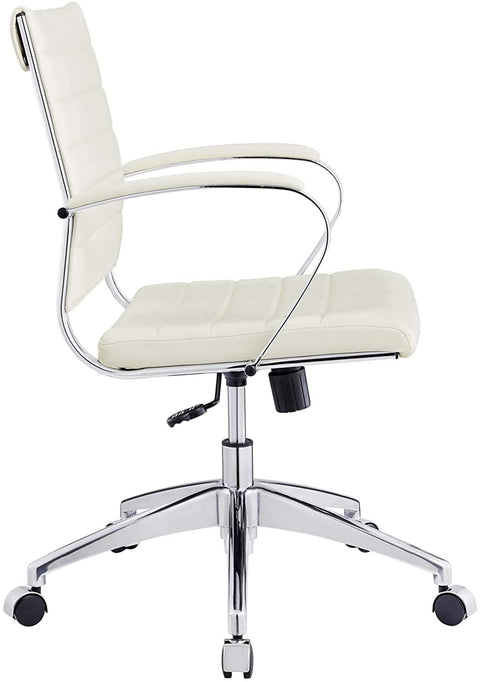 Oakestry Jive Office Chair, Mid Back, White