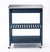 Oakestry Holland Kitchen Cart with Stainless Steel Top, Navy Blue