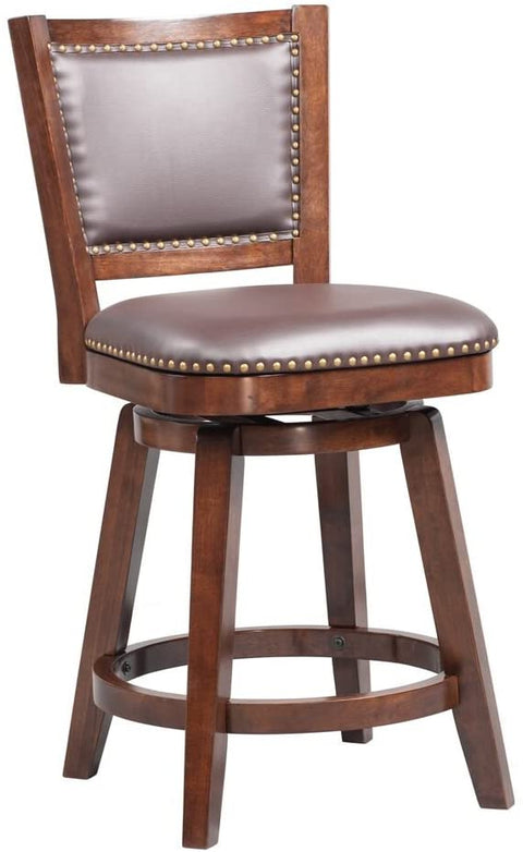 Oakestry Broadmoor Swivel Counter Stool, 40-Inch, Cappuccino