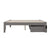 Oakestry Colorado Island Turbo Charger and Extra Long Bed Drawers, Queen, Grey