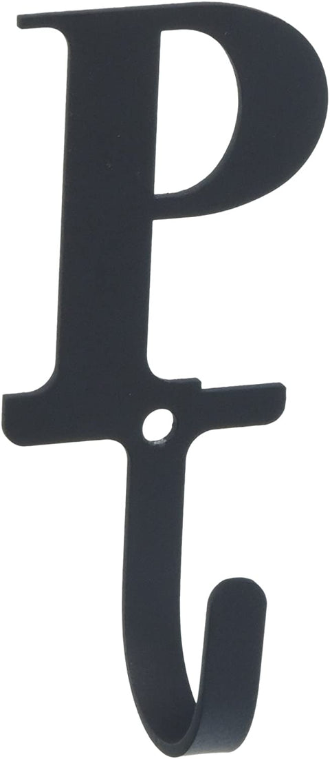 Oakestry 3.63 Inch Letter P Wall Hook Small