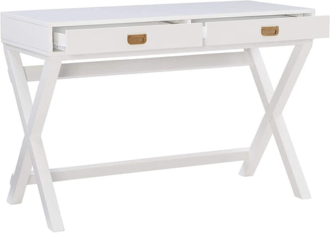 Oakestry Desk, White, 44&#34;W x 20&#34;D x 30&#34;H