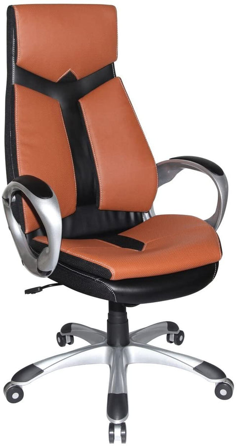 Oakestry Jacob Adjustable Modern Office Chair, Sienna &amp; Black, One Size