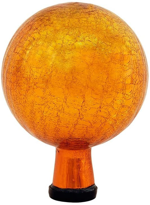 Oakestry G6-M-C, Mandarin 6-Inch Crackle Gazing Globe Ball, 6-Inch