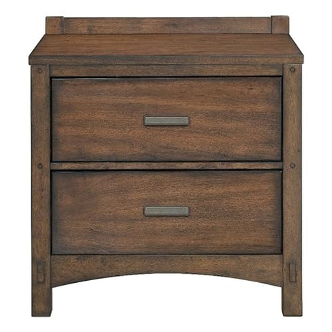 Okaestry Seneca 2-Drawer Nightstand with USB port