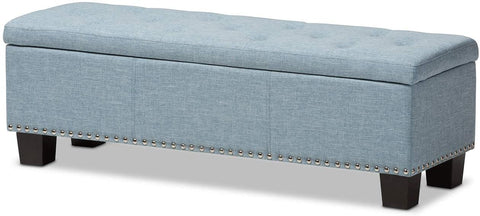 Oakestry Hannah Modern and Contemporary Upholstered Button-Tufting Storage Ottoman Bench Beige