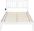 Oakestry Tahoe Island Bed with Turbo Charger, Full, White
