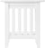 Oakestry Mission End Table, White, End Table (20&#34; x 20&#34;)