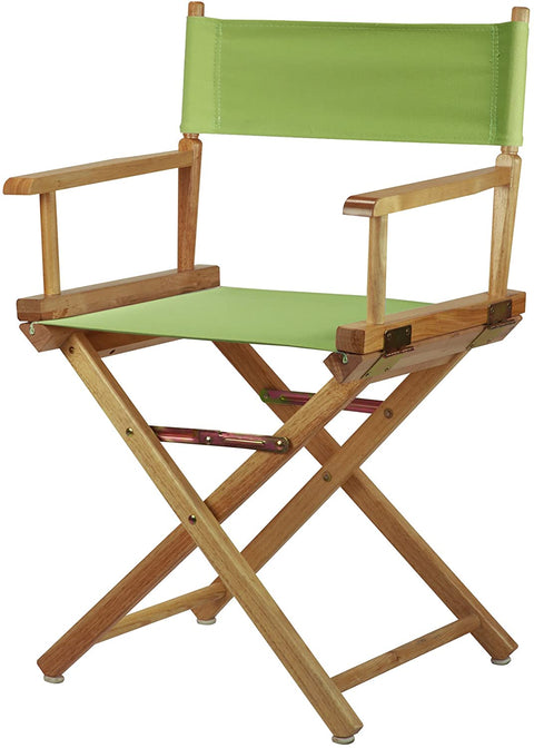 18 Directors Chair Natural Frame-Lime Green Canvas