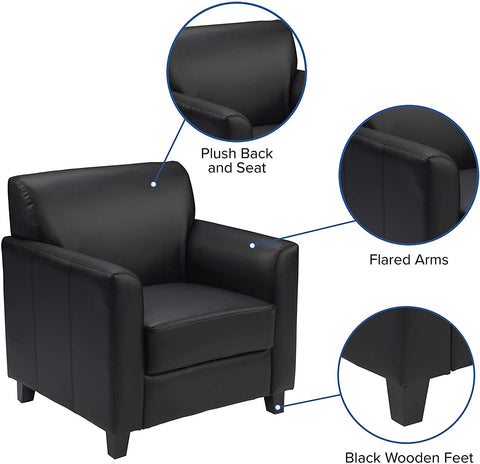Oakestry HERCULES Diplomat Series Black LeatherSoft Chair
