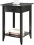 Oakestry American Heritage End Table with Drawer and Shelf, Black