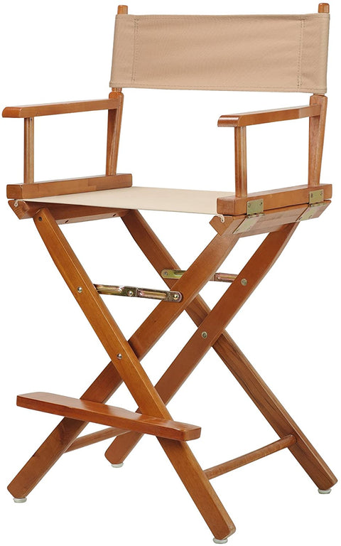 24 Directors Chair Honey Oak Frame-Tan Canvas