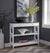 Oakestry Omega 1 Drawer Console Table, Driftwood Top / White Frame