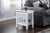 Oakestry AH13202 Mission End Table Chair Side Table, White
