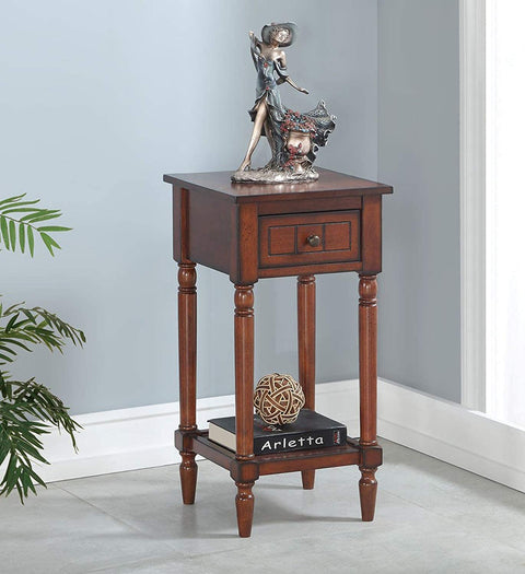 Oakestry French Country Khloe Accent Table, Mahogany