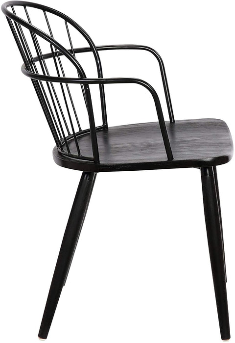 Oakestry Bradley Dining Accent Chair, Black