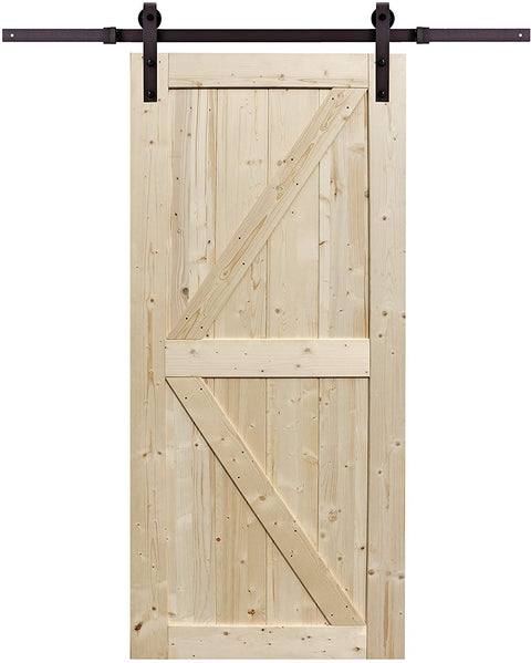Oakestry Artisan 36̢‰âÂå_ Kit, Unfinished with Sliding Barn Door with Hardware, 1.38̢‰âÂå_D x 36.00̢‰âÂå_W x 84.06̢‰âÂå_H