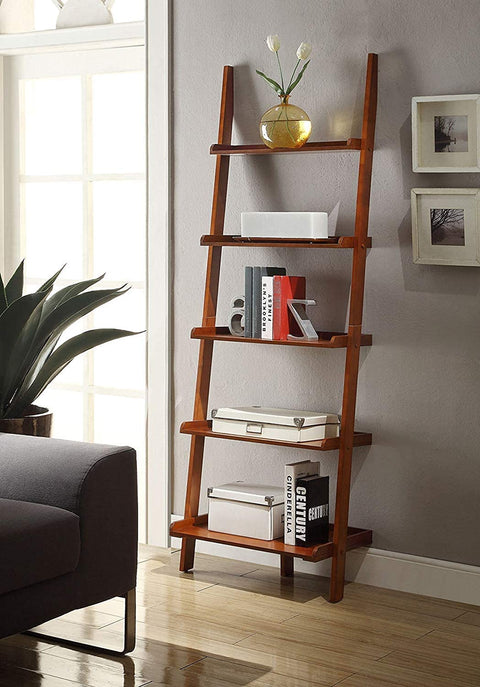 Oakestry American Heritage Bookshelf Ladder, Black