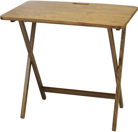 Oakestry Arizona Folding Table with Solid Red Oak