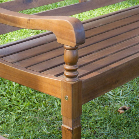 Oakestry BCH0350110010 Nantucket Garden Bench, Acacia, Natural