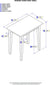 Oakestry AH13104 Shaker Chair Side Table, Walnut, (22&#34; x 14&#34;)