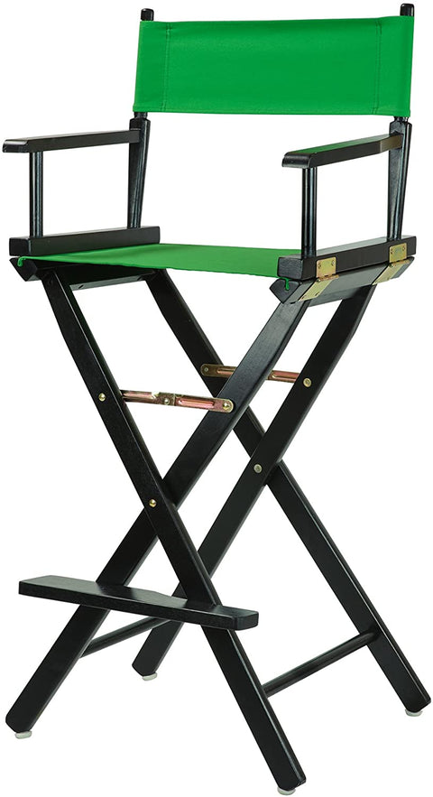 30 Directors Chair Black Frame-Green Canvas