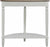 Oakestry French Country Entryway Table, Driftwood Top / White Frame