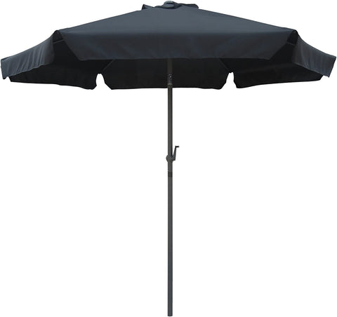 Oakestry 60403/BK-IC Furniture Piece Outdoor 8 Foot Aluminum Umbrella, Black