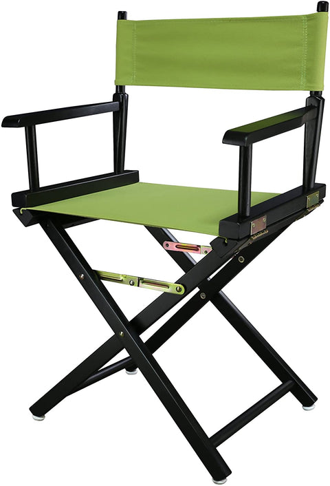 18 Directors Chair Black Frame-Lime Green Canvas