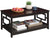 Oakestry Town Square Coffee Table with Shelf, Espresso