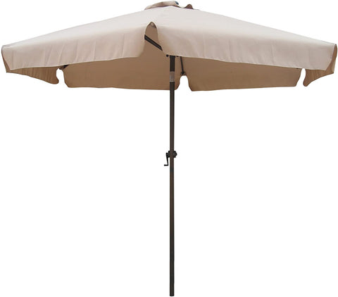 Oakestry 60403/BK-IC Furniture Piece Outdoor 8 Foot Aluminum Umbrella, Black