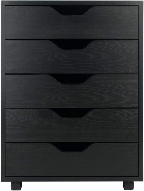 Oakestry Halifax Storage/Organization, 5 drawer, Black